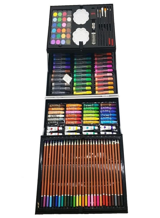 Brille Bee Unicorn Art & Craft Painting Box, 145 Colour Kit, Professional Drawing Water Colour Pencils, Oil Pastels, Sketches & Acrylic Paint Brushes (Unicorn) - Image 5